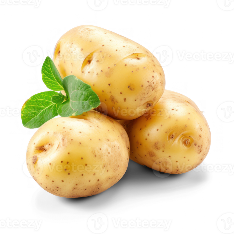potatoes with leaves on transparent background background png