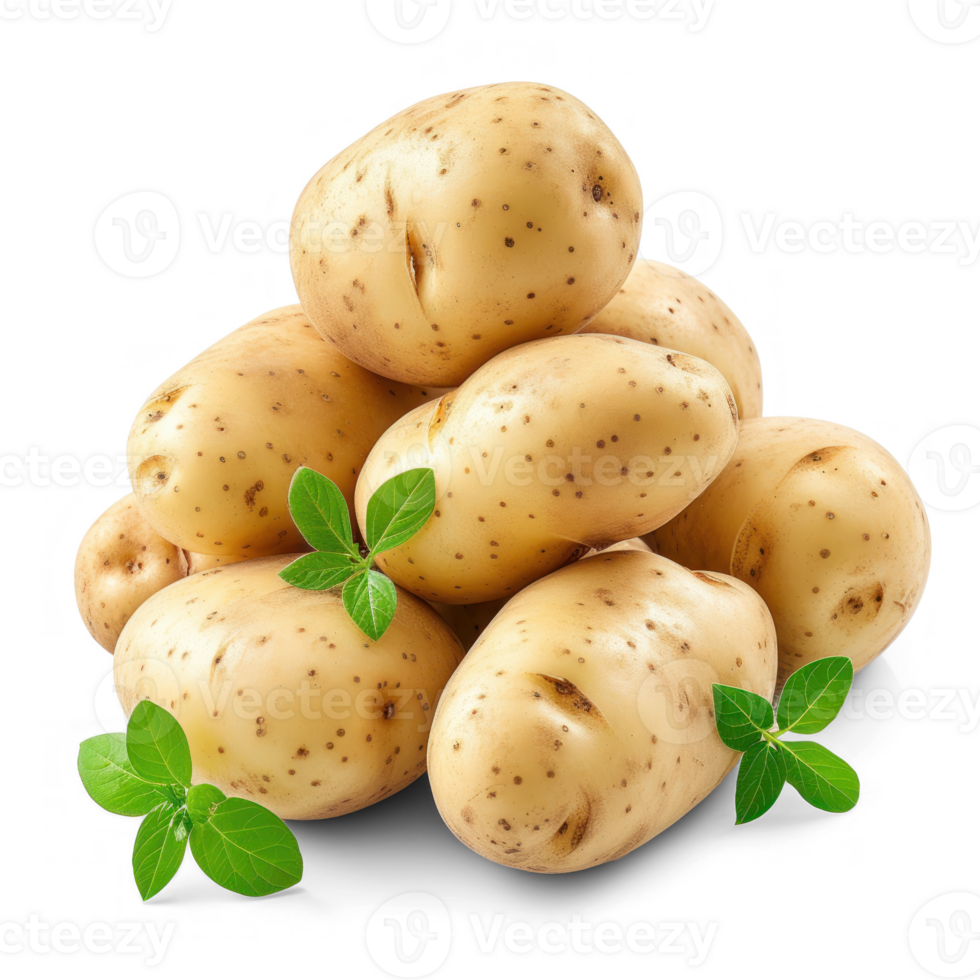 potatoes on transparent background png
