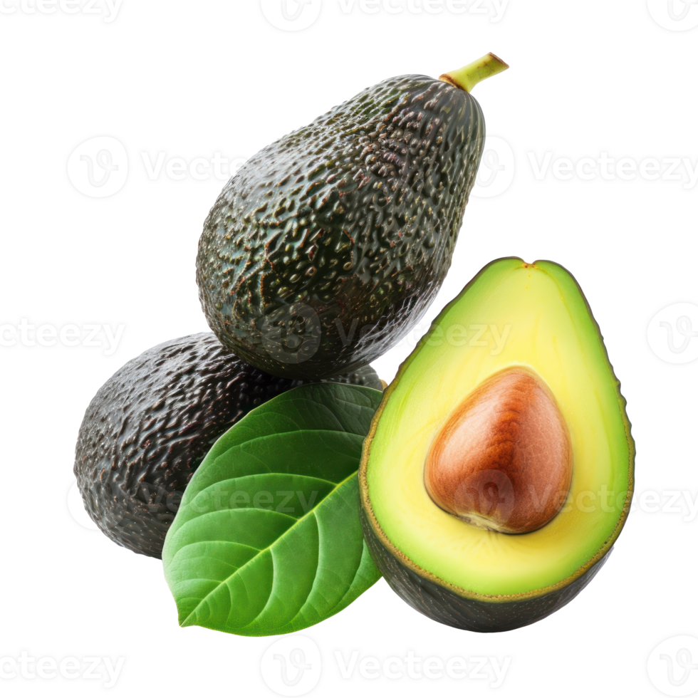 avocado on transparent background png