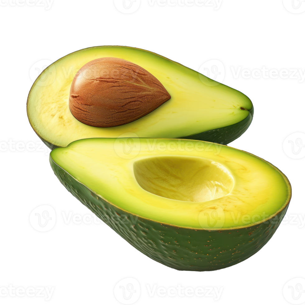 avocado on transparent background png