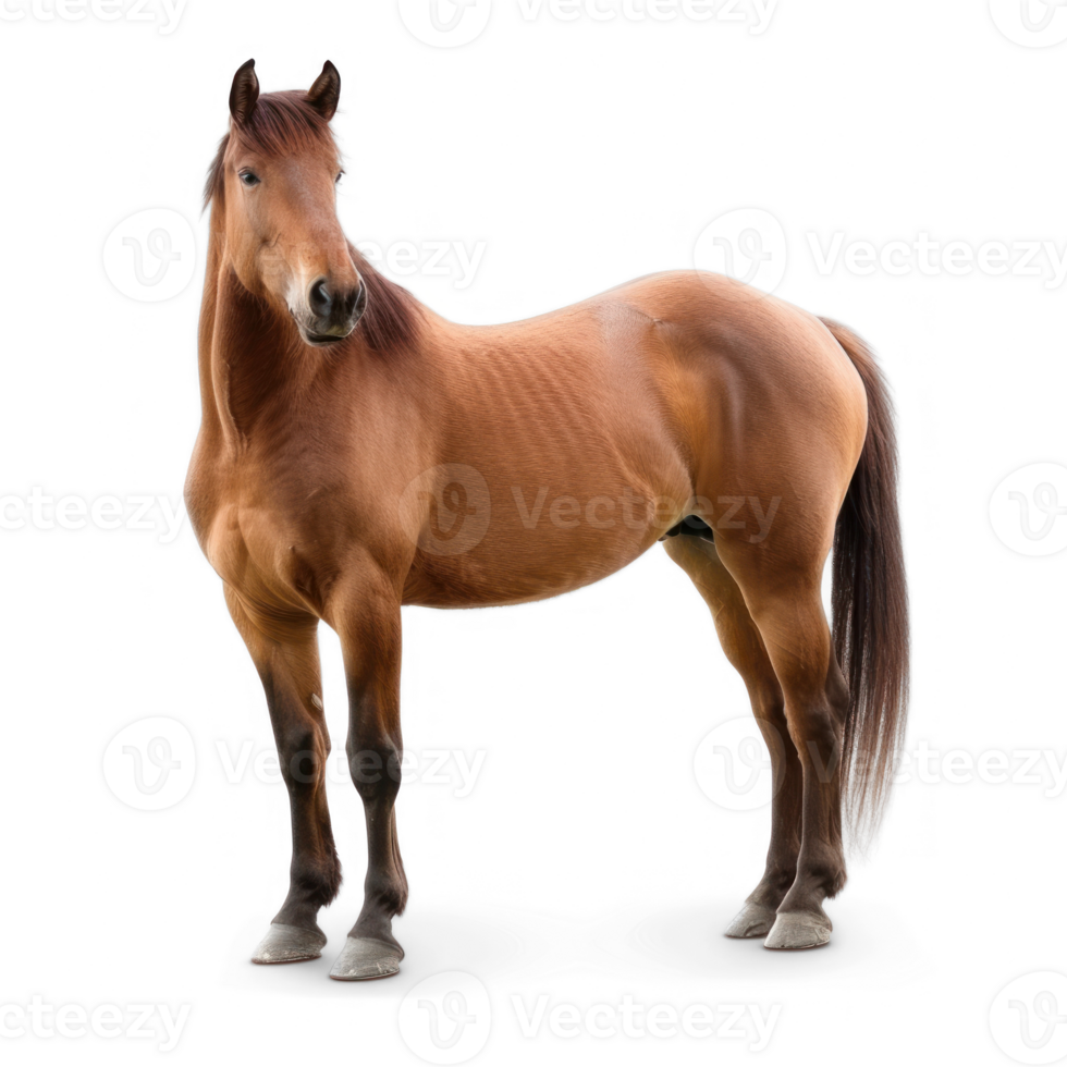 a horse standing on transparent background png