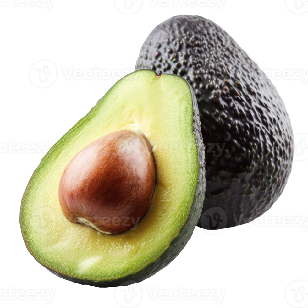 un aguacate es mostrado en un transparente antecedentes png