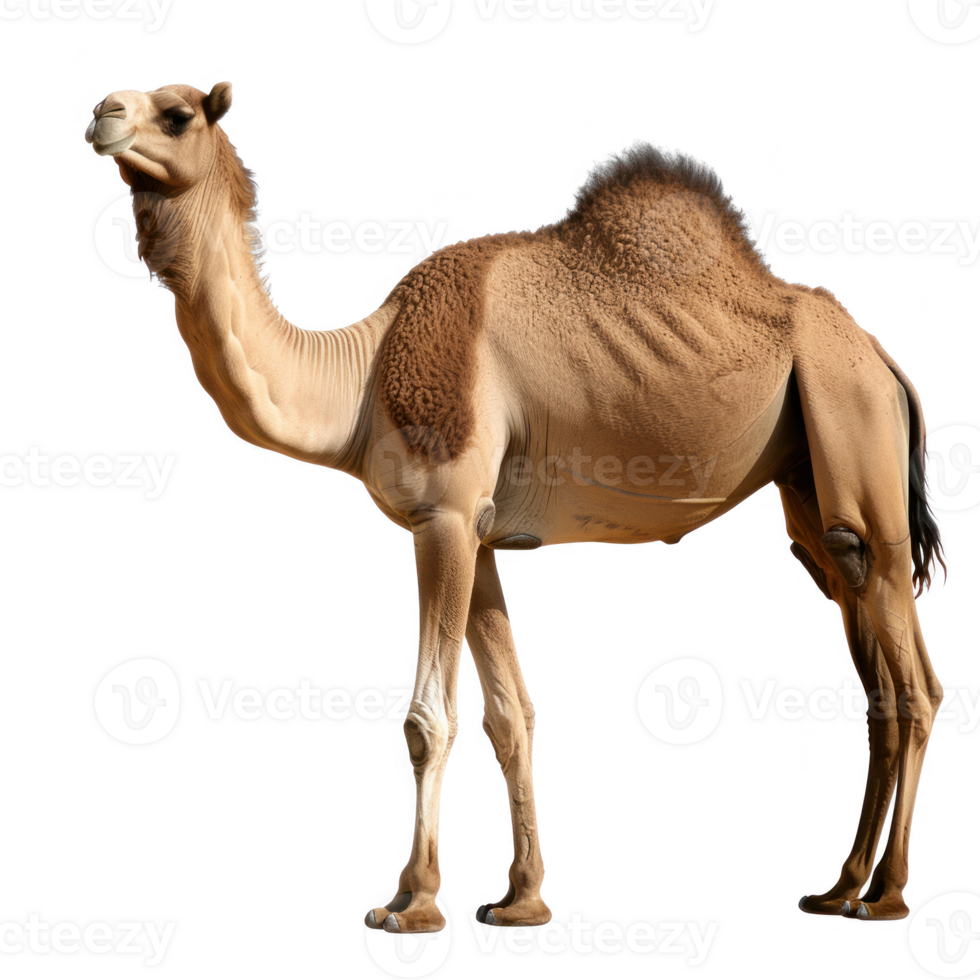 a camel standing on transparent background png