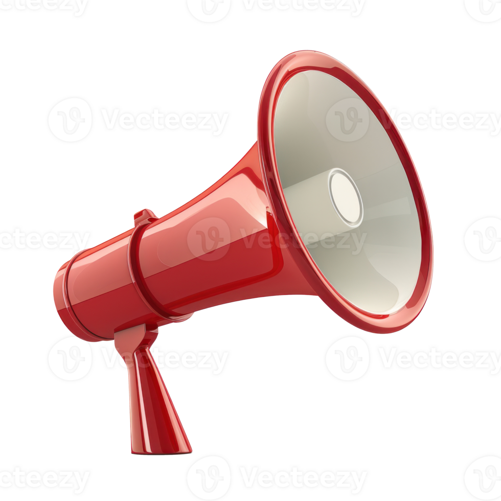 a colorful megaphone on a transparent background png