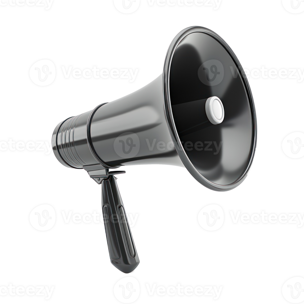 a colorful megaphone on a transparent background png
