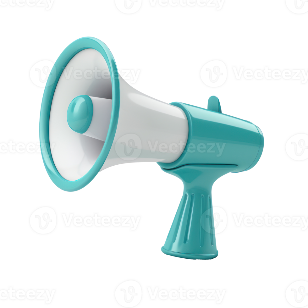 a colorful megaphone on a transparent background png
