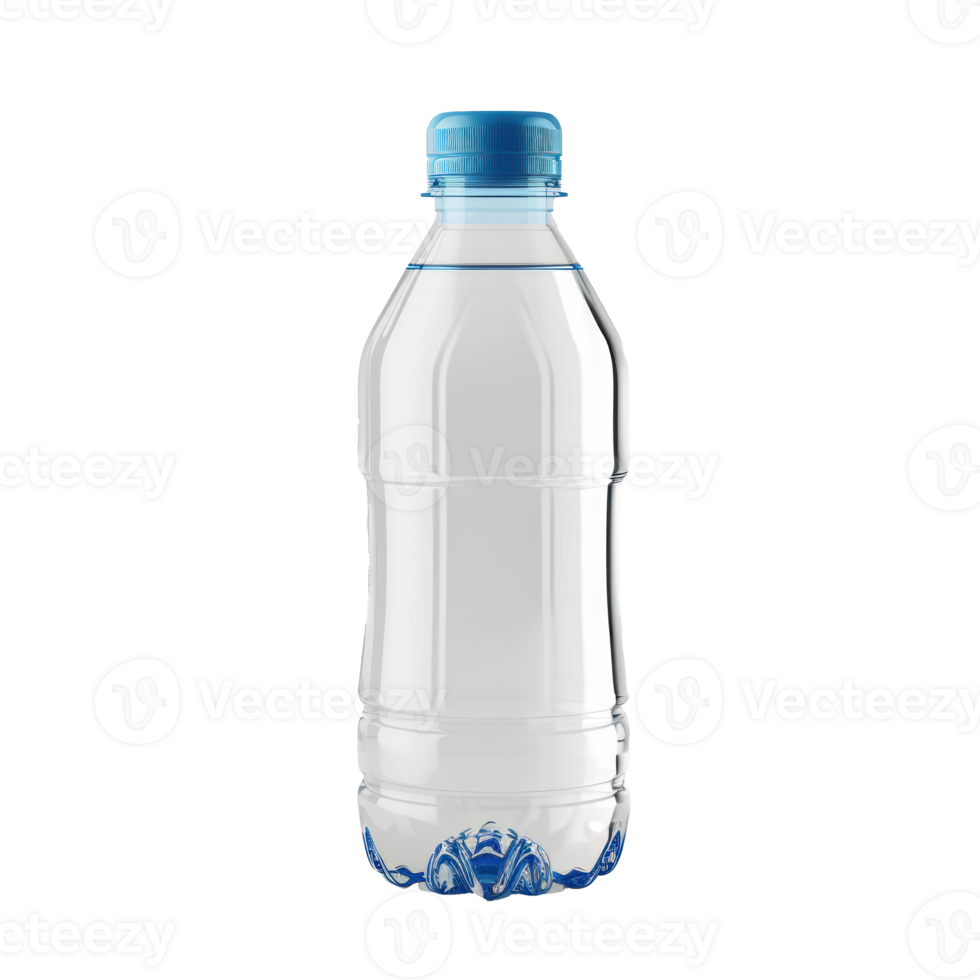 a plastic bottle of water on a transparent background png