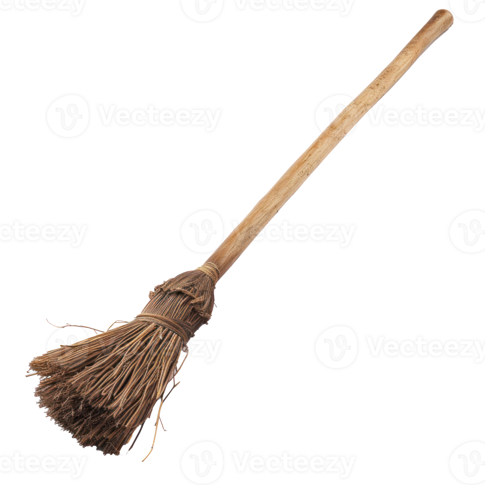 a makeup brush on a wooden handle on transparent background png