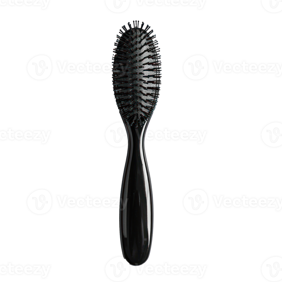 a black hairbrush on a transparent background png