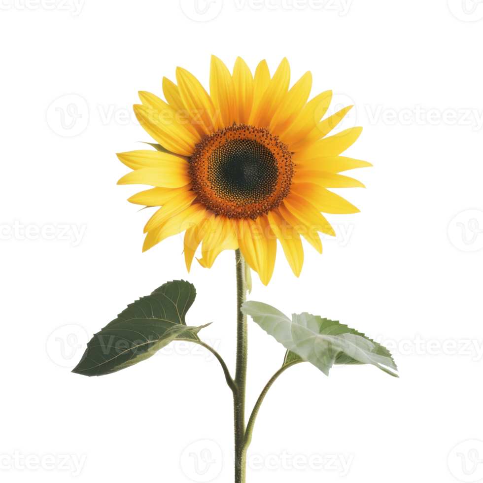 sunflower on transparent background png