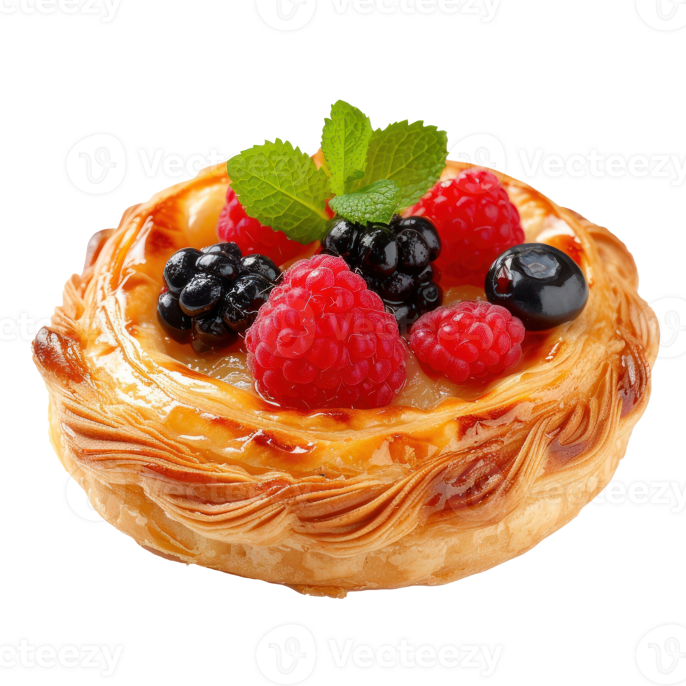 a pie with a lattice pattern on top of on transparent background png