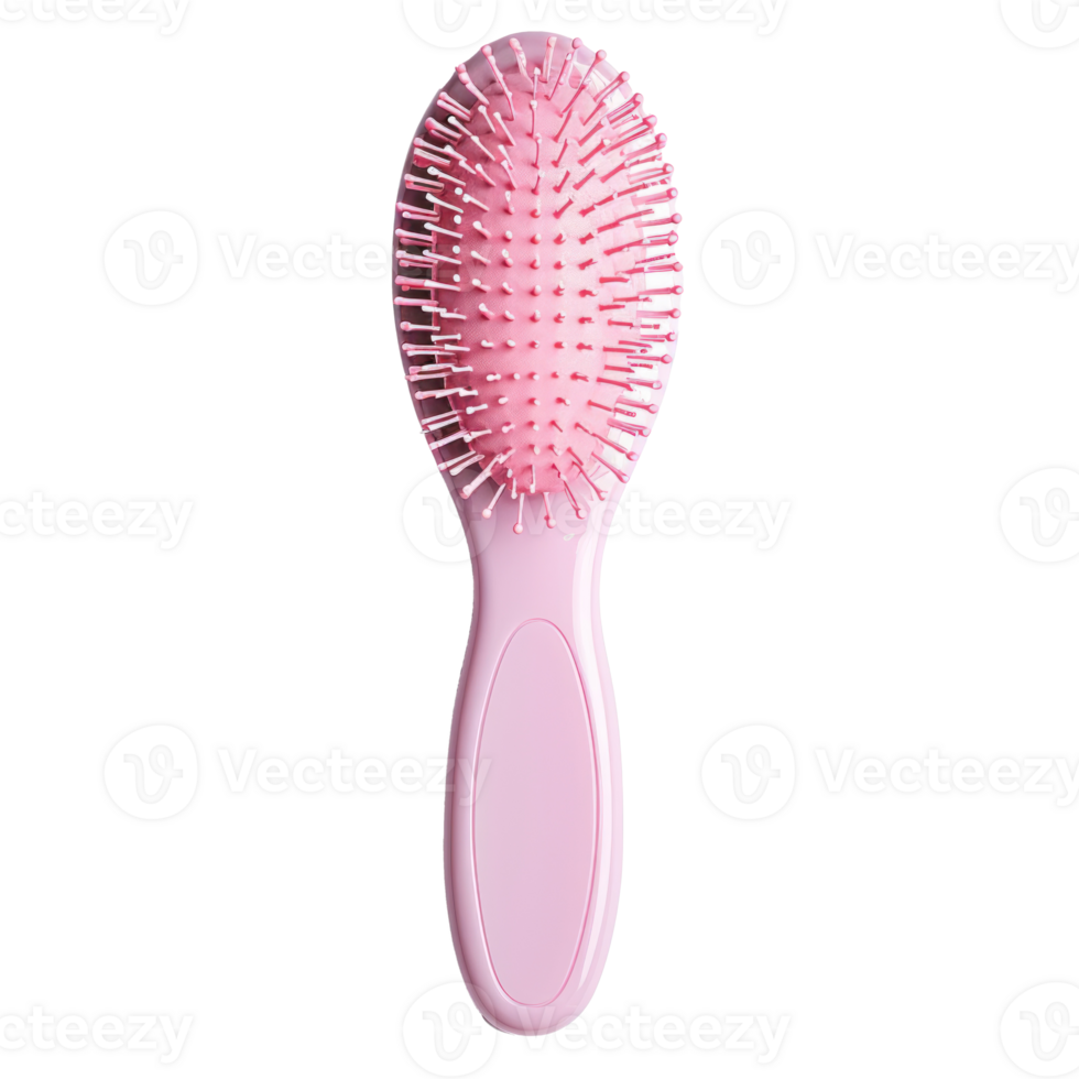 a pink hairbrush on a transparent background png