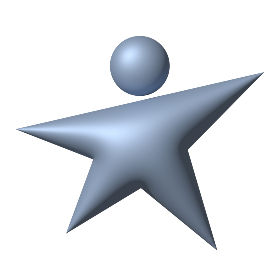 Human personal 3d symbols blue avatar pictogram element png