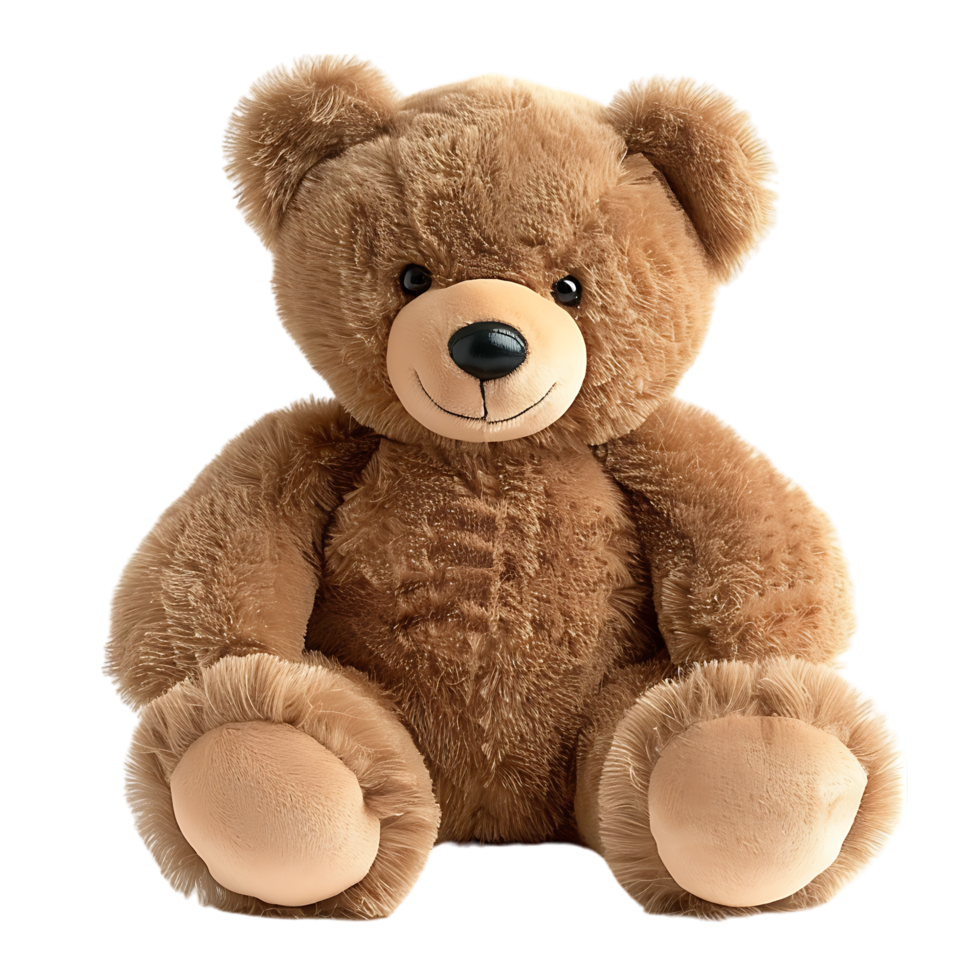 Isolated Teddy bear over transparent background png