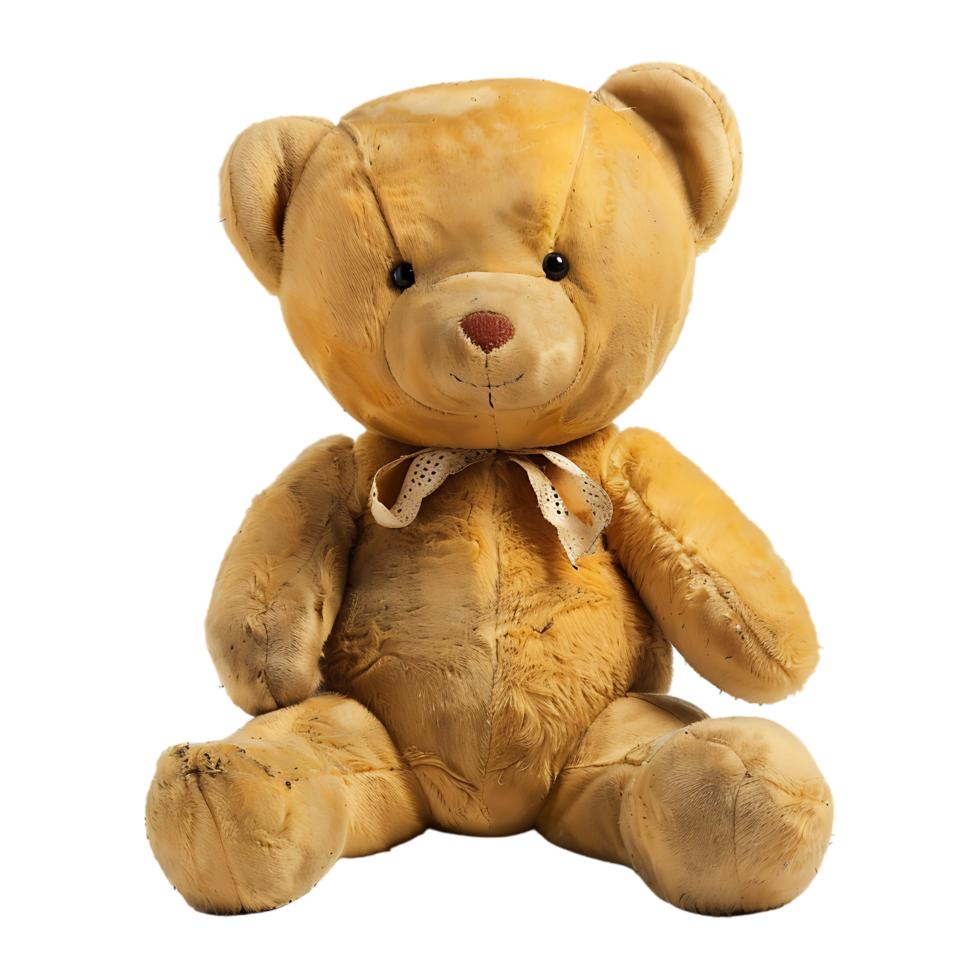 Isolated Teddy bear over transparent background png