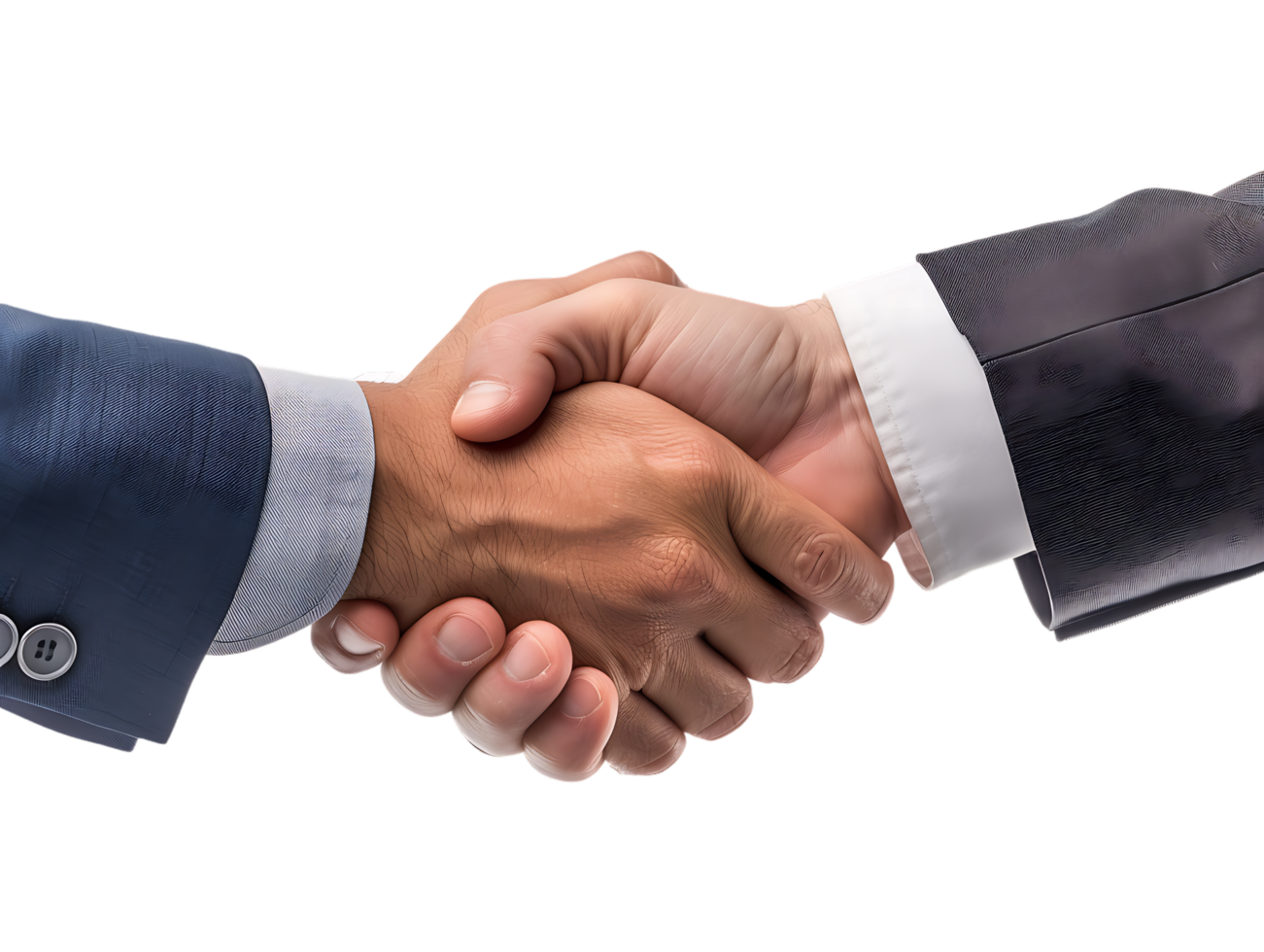 the close-up of a handshake between two businessmen png