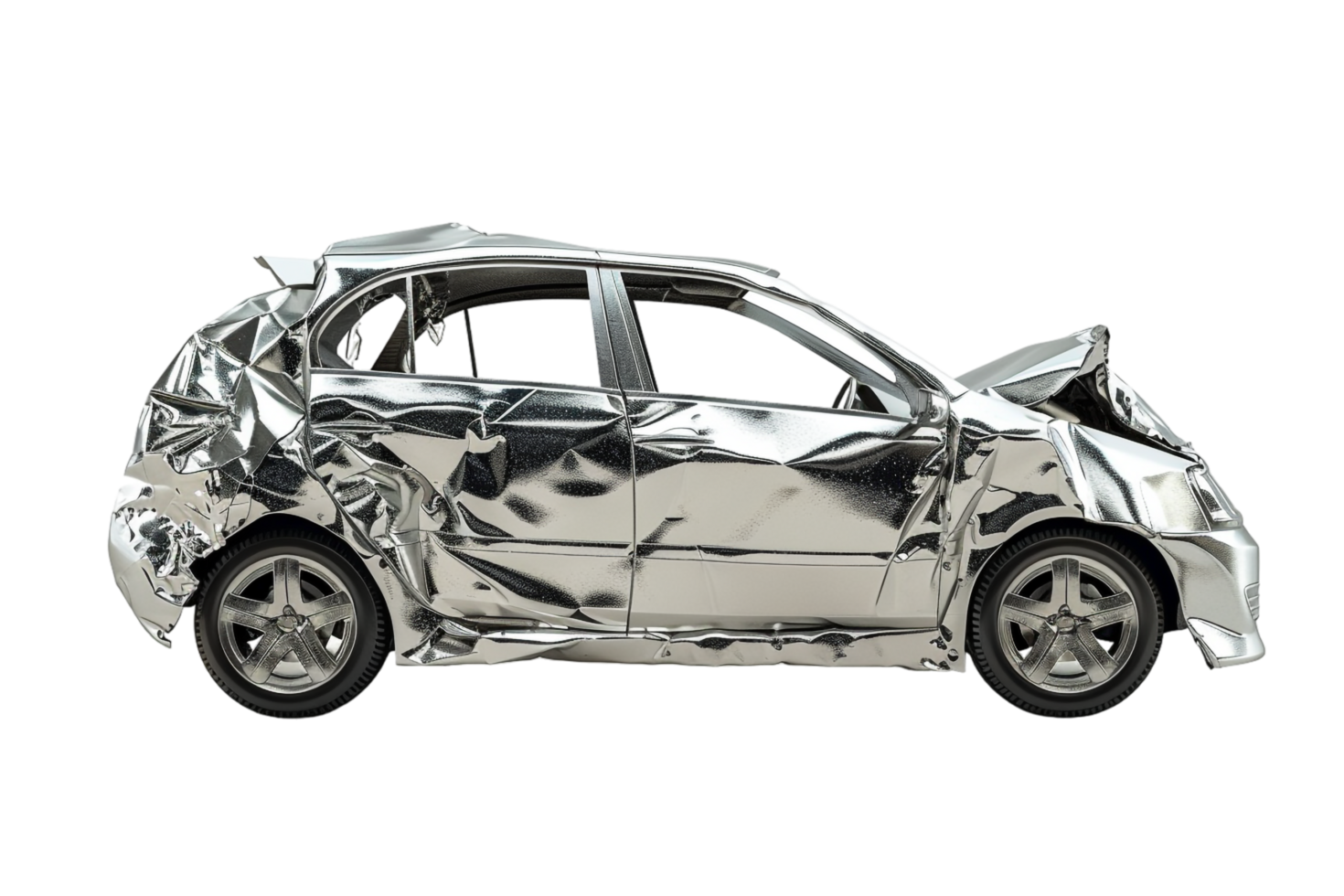 Dented Car on transparent Background png