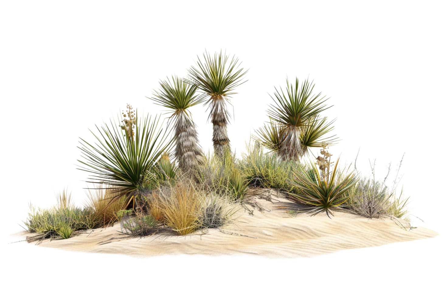 Desert isolated on transparent background png