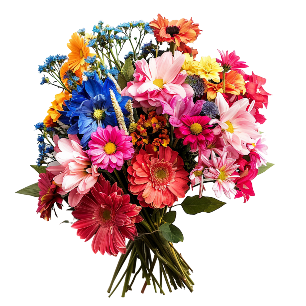 Isolated flower bouquet on transparent background png