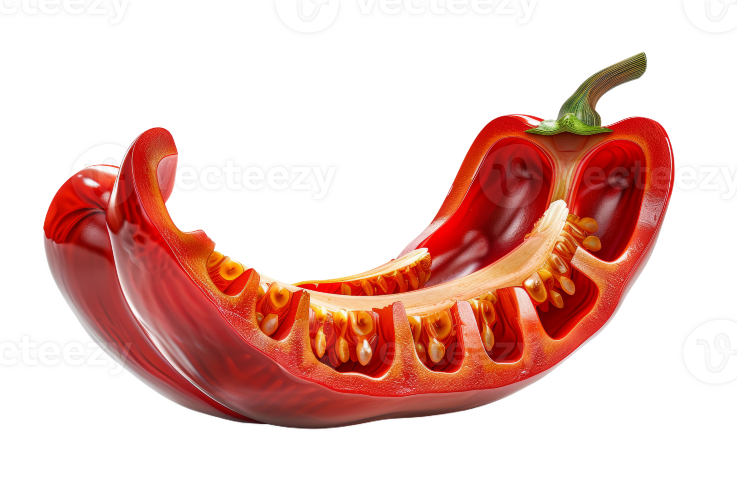 Sliced Red Chili Pepper 48052555 PNG