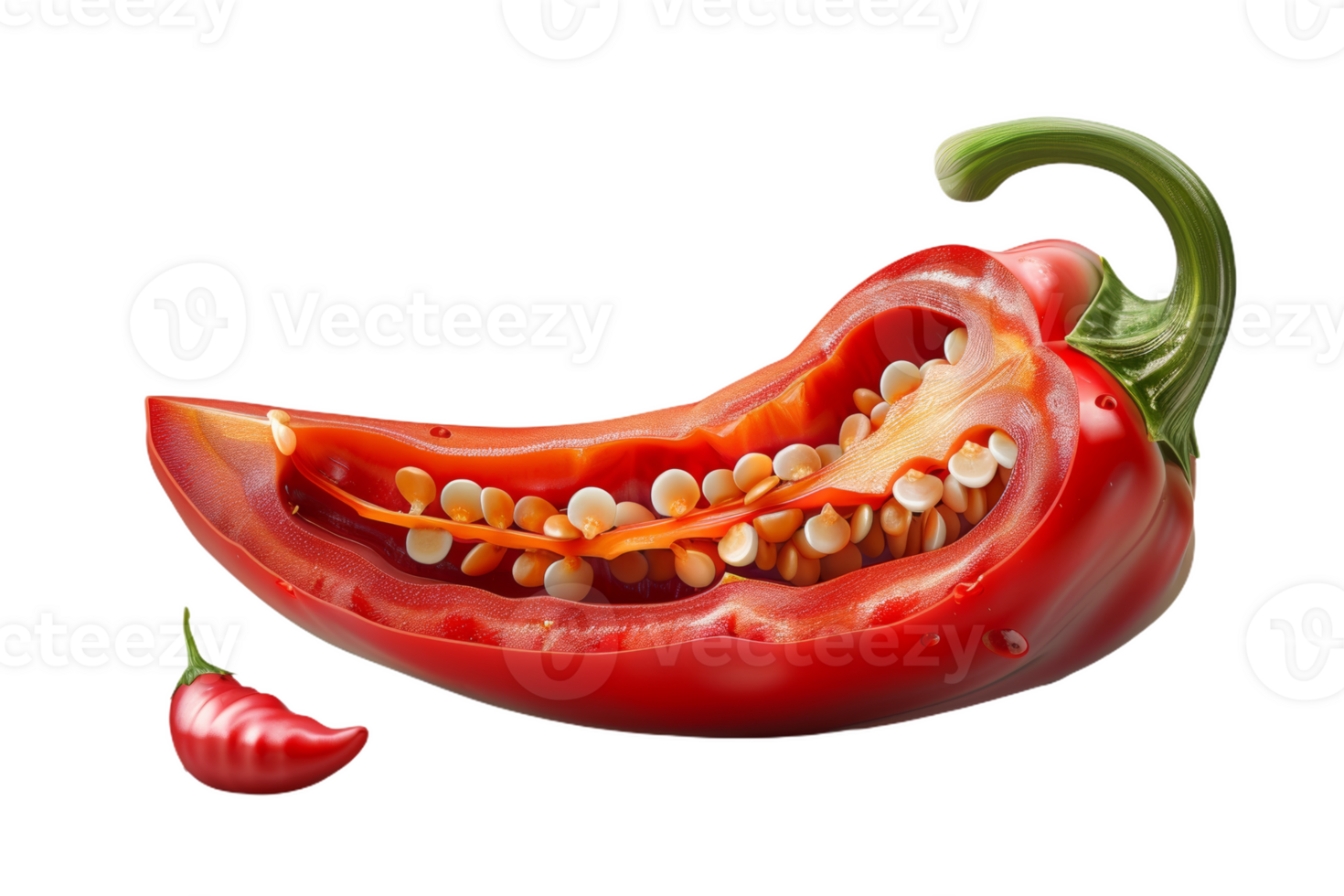 Sliced Red Chili Pepper png