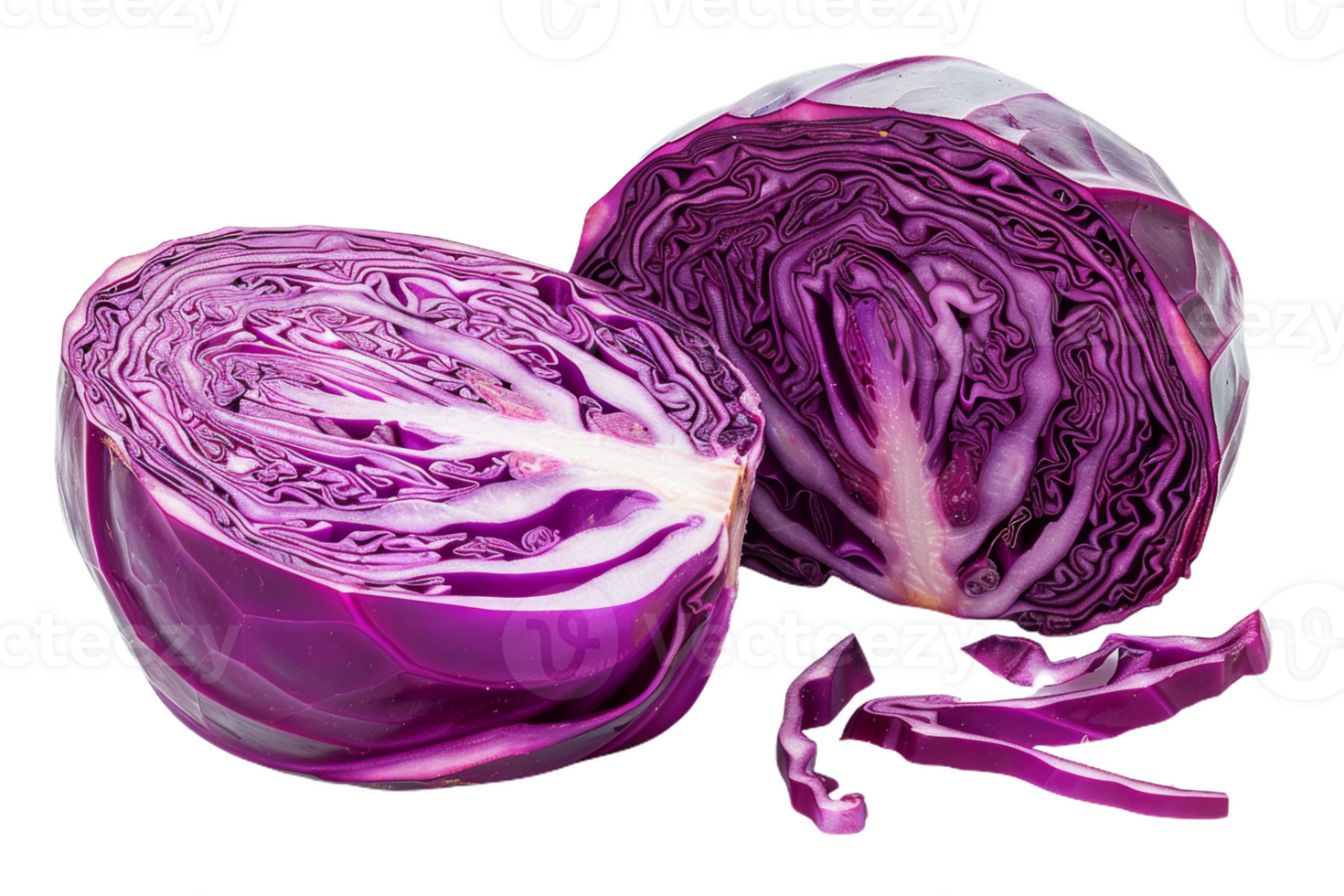Red Cabbage Cut In Half png