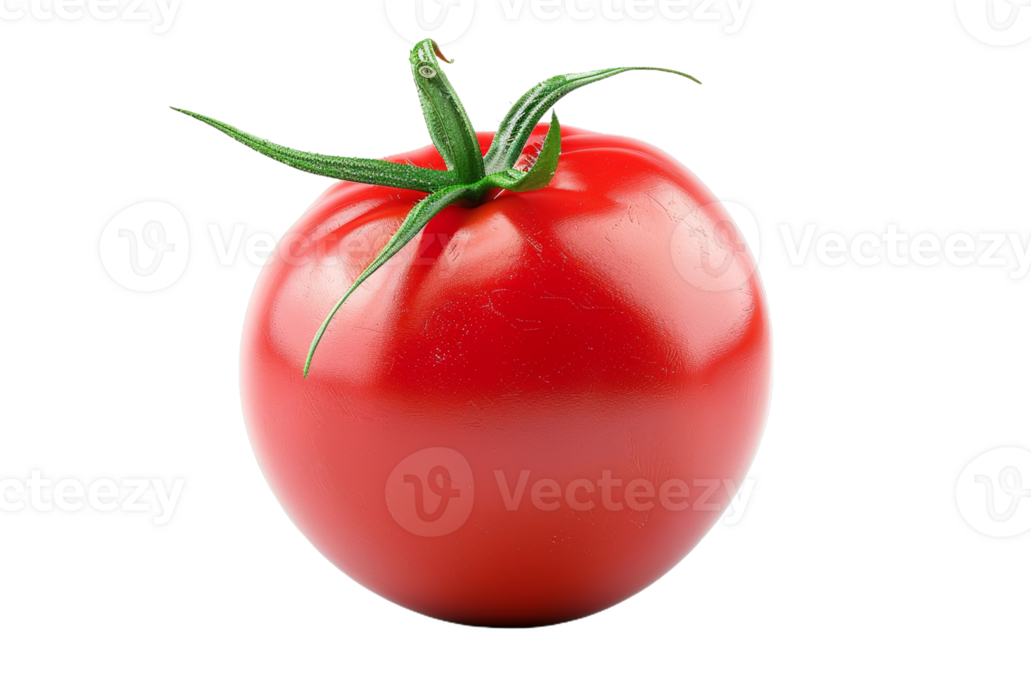Single Red Tomato Isolated png