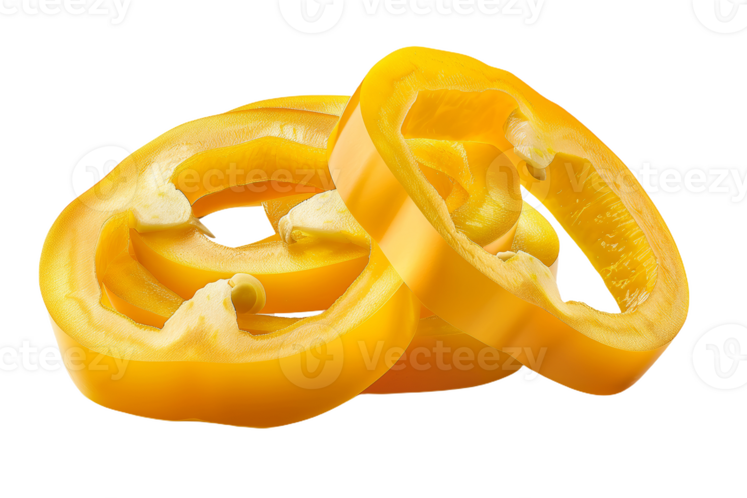 Yellow Bell Pepper Rings png