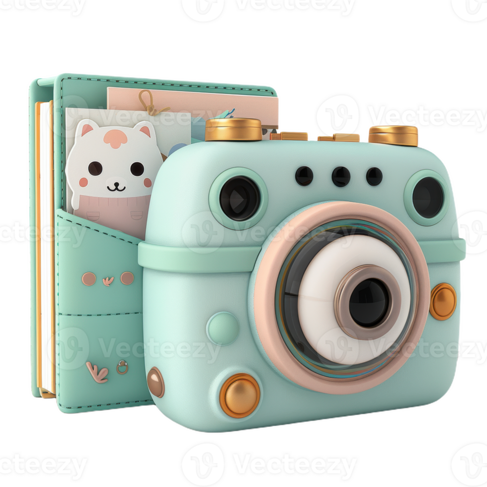 A Miniature Camera's Playful Smile png