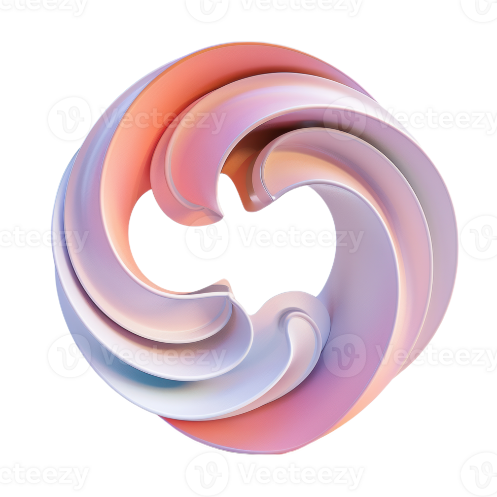 Abstract Swirls in Pastel Hues png