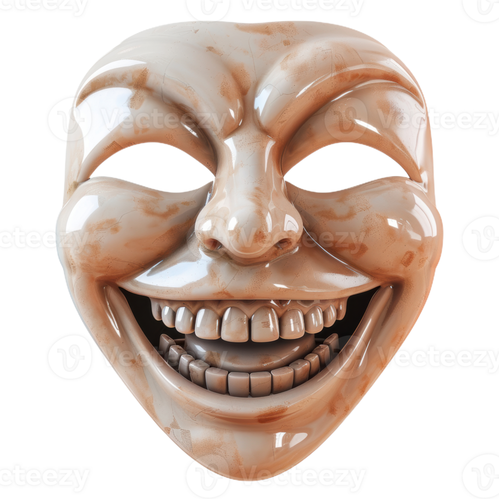 A Grinning Comedy Mask png