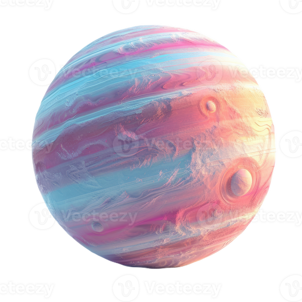 A Pastel Exoplanet in a Distant Star System png