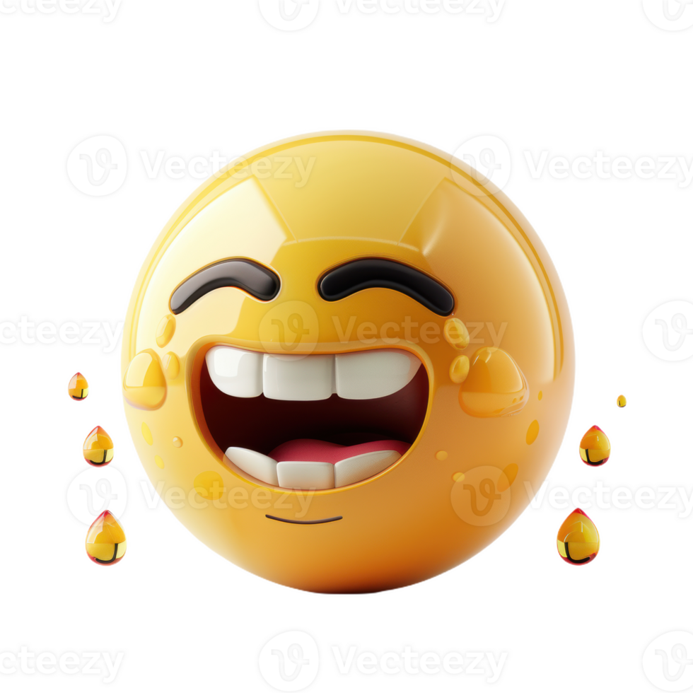 A Smiling Emoji's Tears of Joy png
