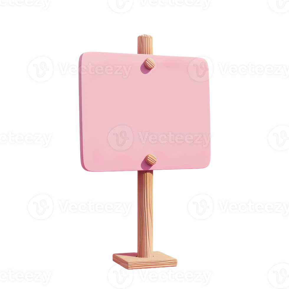 Pink Sign Awaits Message png