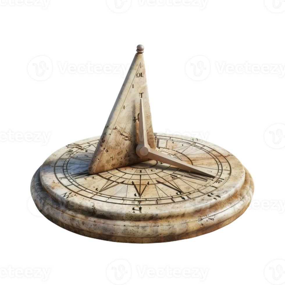 Ancient Sundial Casts Shadows on Time png