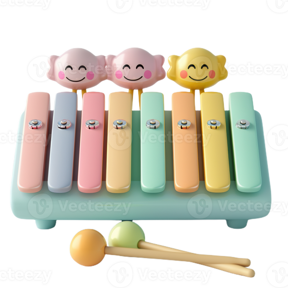 Smiling Xylophone Keys png