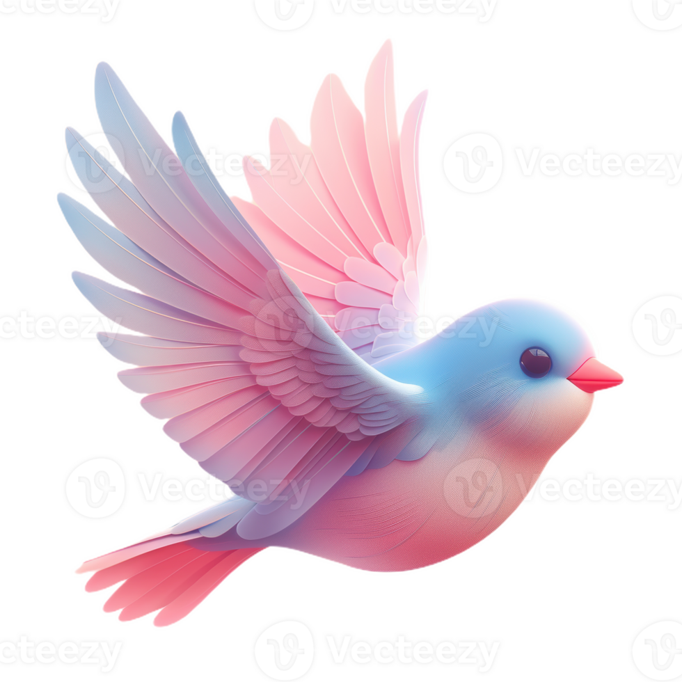 A Pastel Bird Takes Flight png