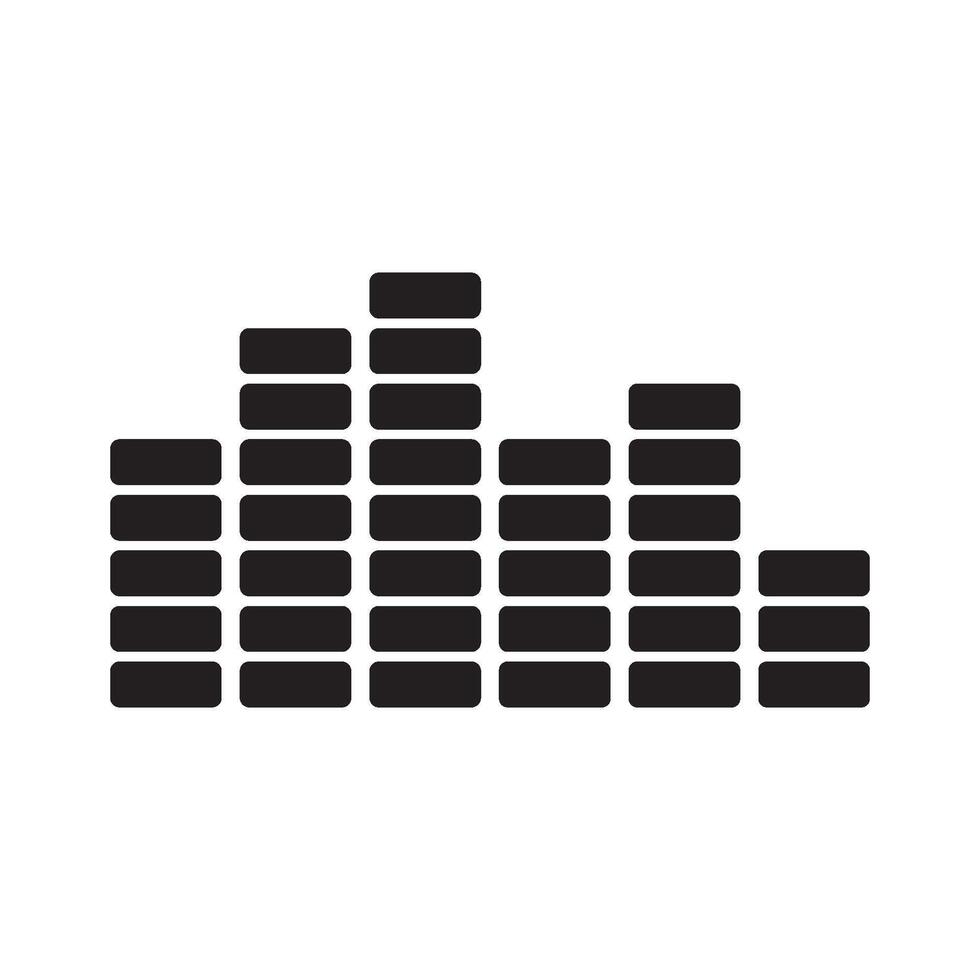 sound equalizer icon symbol vector