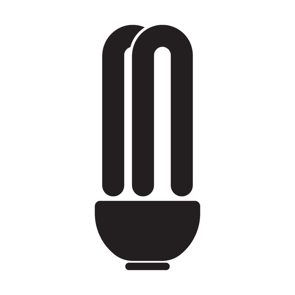 fluorescent bulbs icon symbol vector