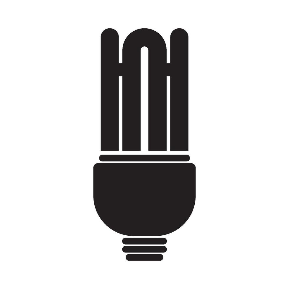 fluorescent bulbs icon symbol vector