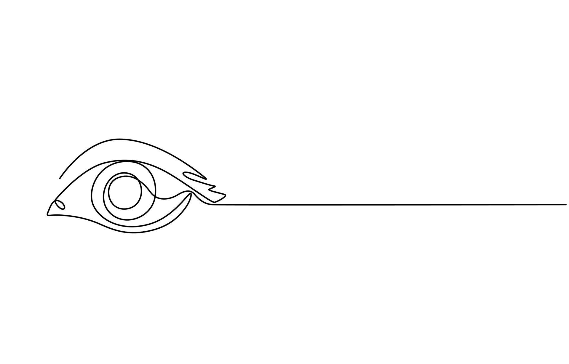 Eyes continuous one line drawing outline illustration 48053972 Vector