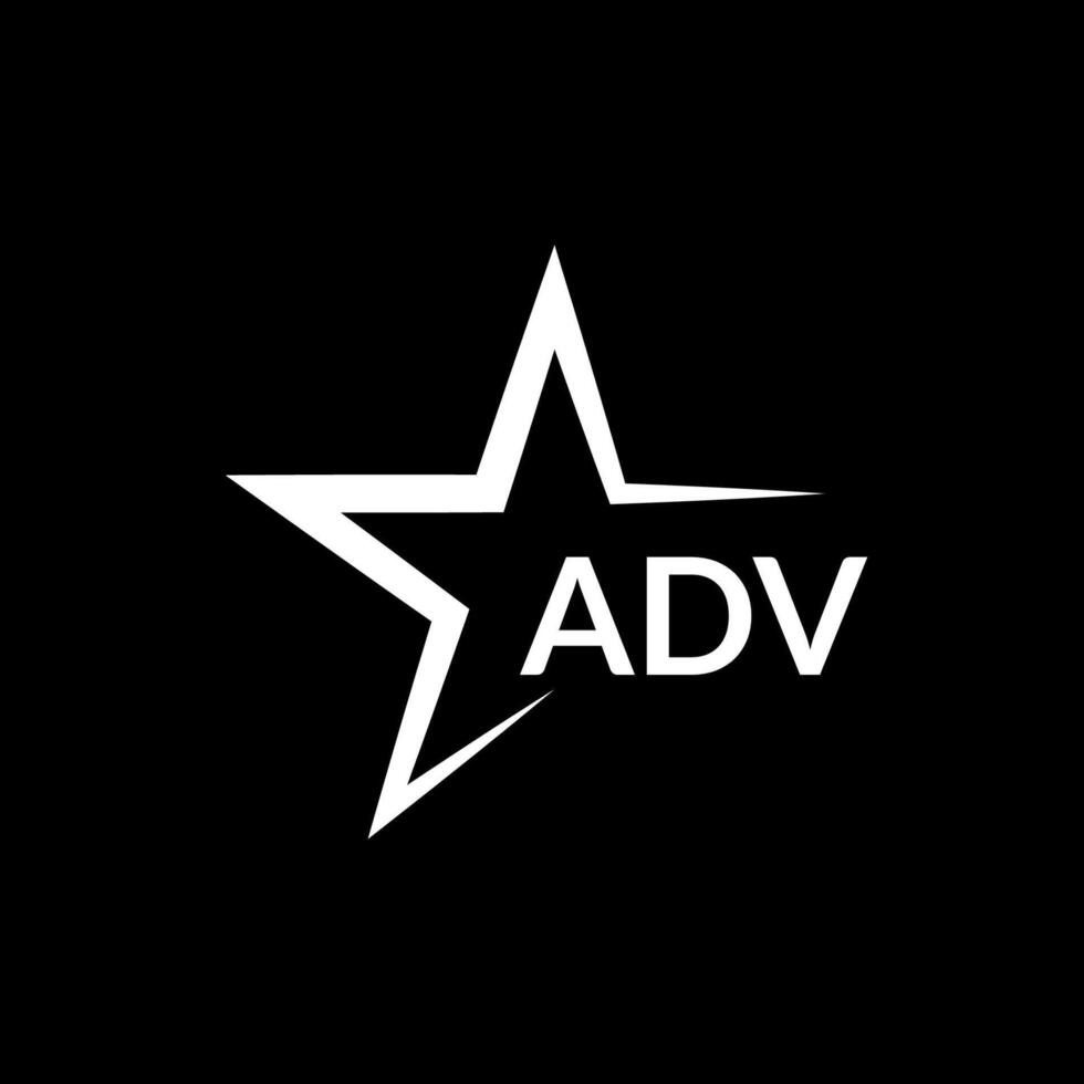Graphic Branding Letter Element. BLACK Background. ABSTRACT CREATIVE LETTER LOGO DESIGN. ADV Logo. vector