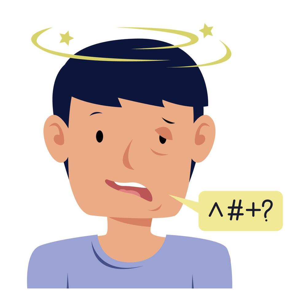 stroke disease symptom vector