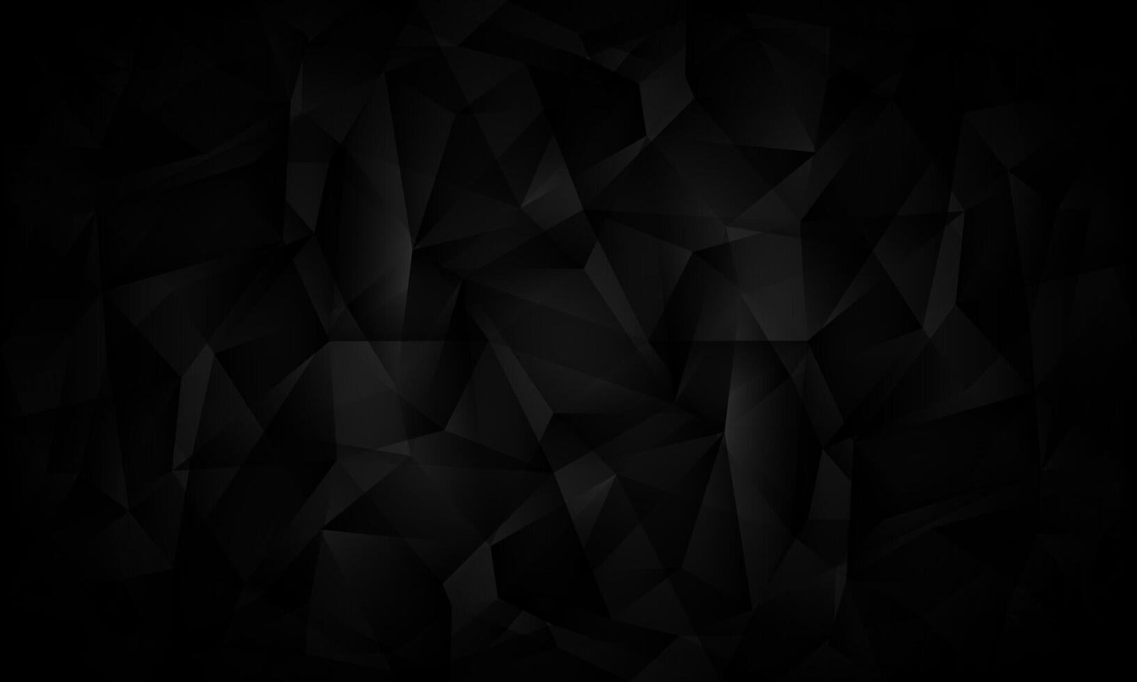 elegant 3d black polygon pattern background vector