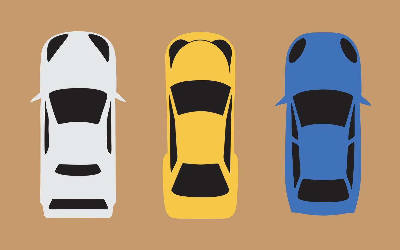 Car Top View illustration Design vector