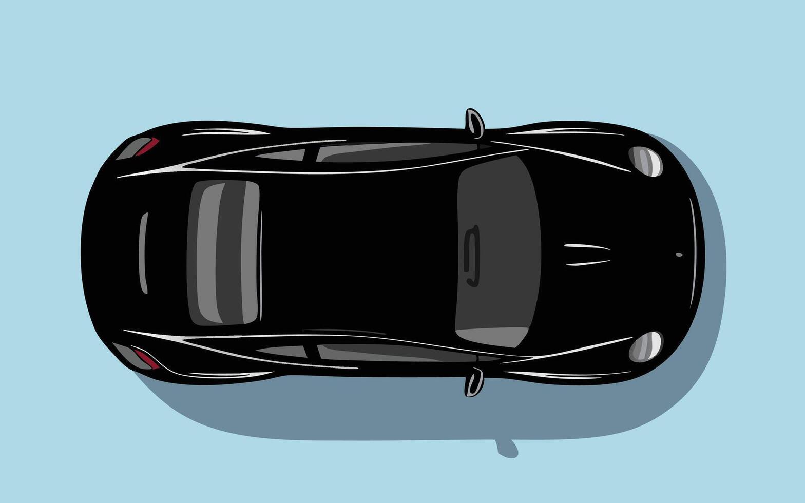 Car Top View illustration Design vector
