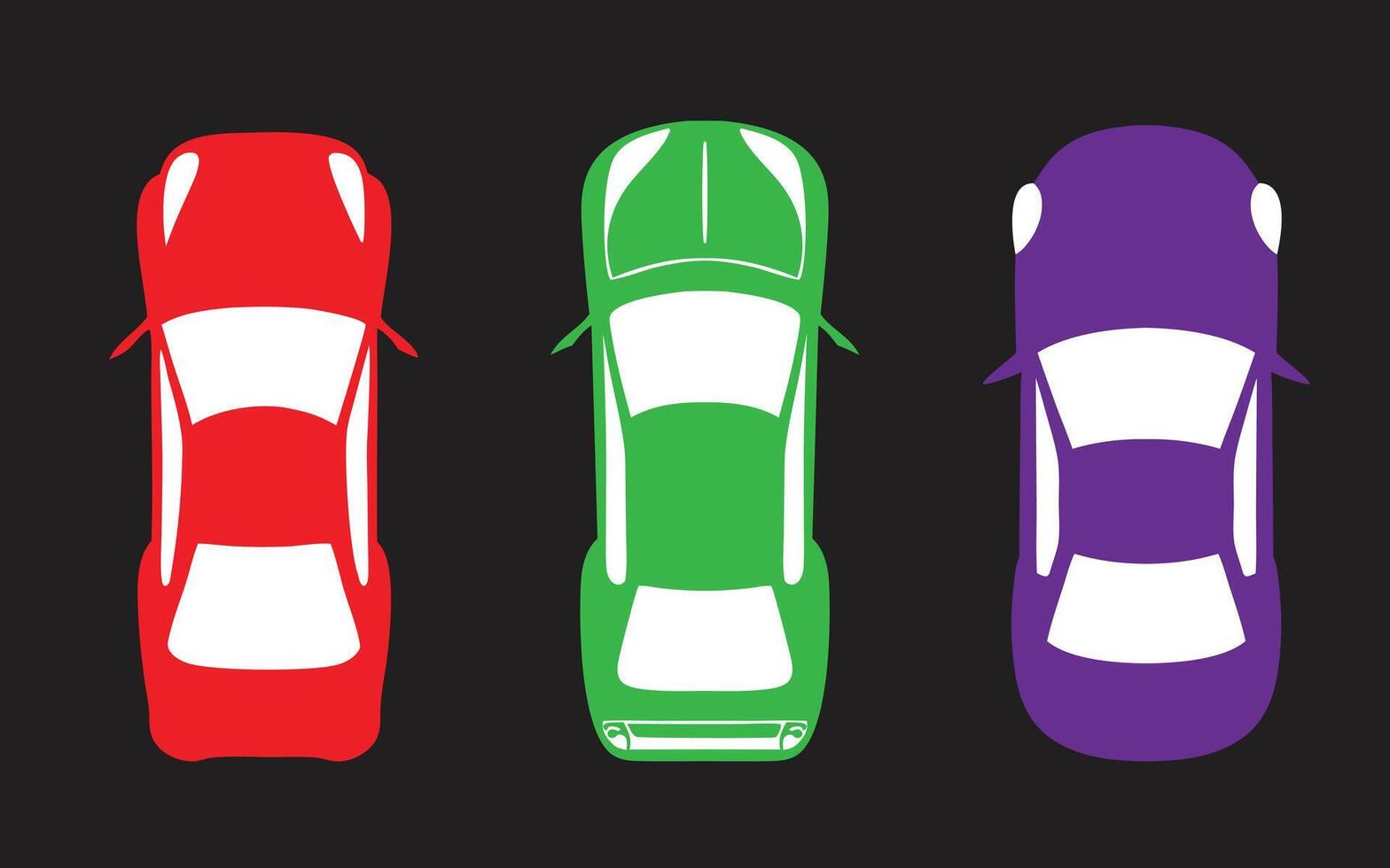 Car Top View illustration Design vector