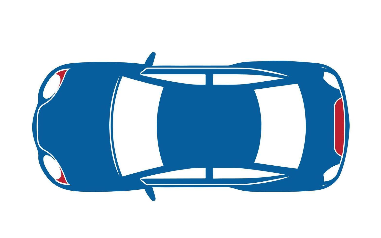 Car Top View illustration Design vector