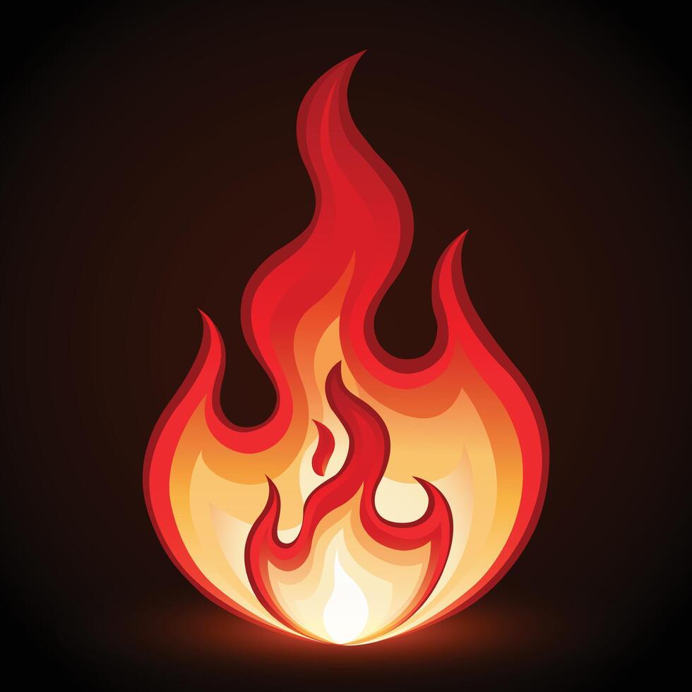 Fire Flame Illustration Design vector