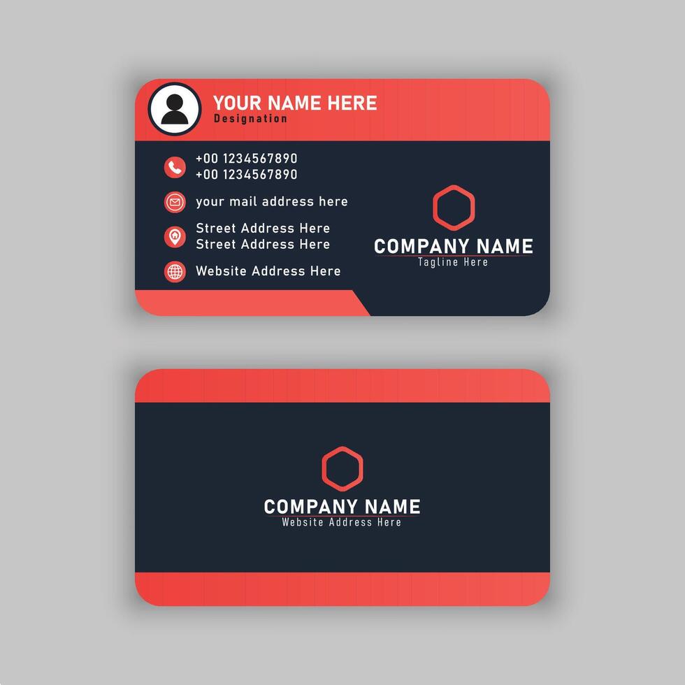 PROFESSIONAL BUSINESS CARD DESIGN vector
